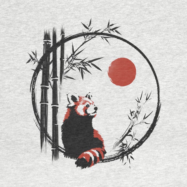 Red panda under the sun by ddjvigo